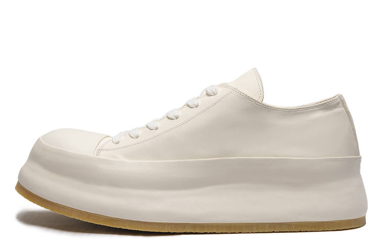 Viplander Horse Leather Casual Shoes Men's White