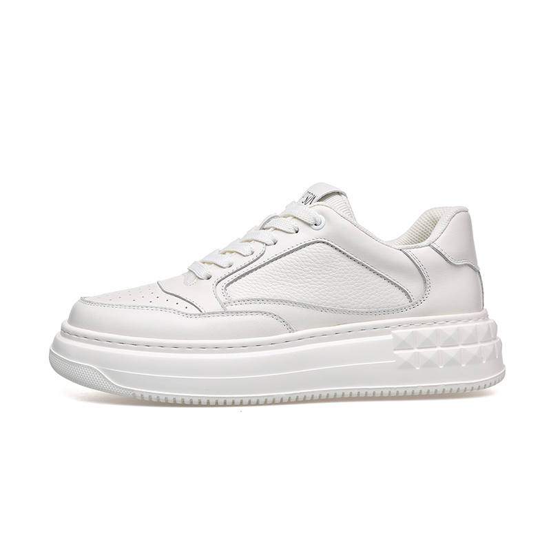 PT'SON Top Grain Cow Leather Low top Skateboard Shoes Men's
