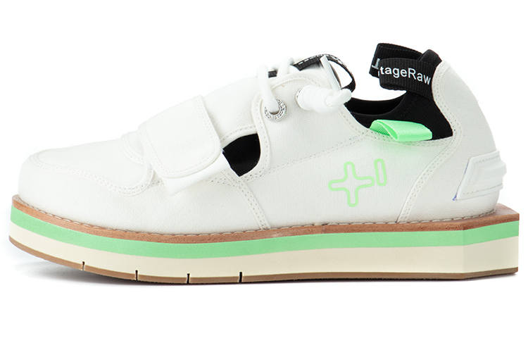 OTZSHOES Casual Shoes Unisex Low Top White/Green