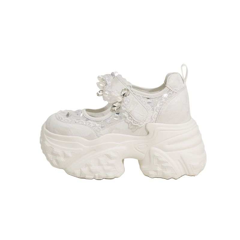 MILANLIANGE Platform Mary Jane Shoes 9cm Women's