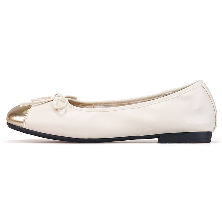 Joy&Mario Synthetic Leather Casual Shoes Women's Beige