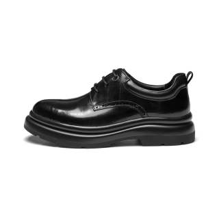 J.BENATO Cow Leather Dress Shoes Men's Black