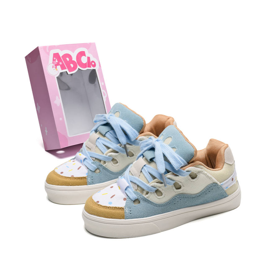ABCIO Box Included Canvas Slip Resistant Abrasion Resistant Low top Skateboard Shoes Unisex
