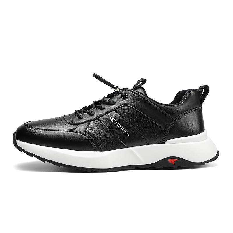SEPTWOLVES Cow Split Leather Slip Resistant, Abrasion Resistant, Breathable Low top Casual Shoes Men's HD