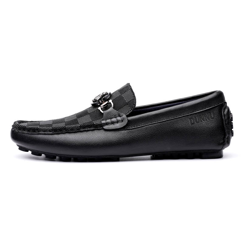 DUNNU Gommino Loafers Men's Black