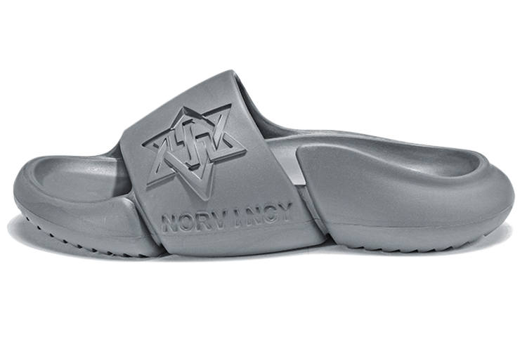 NORVINCY Slide Slippers Unisex Silver/Gray