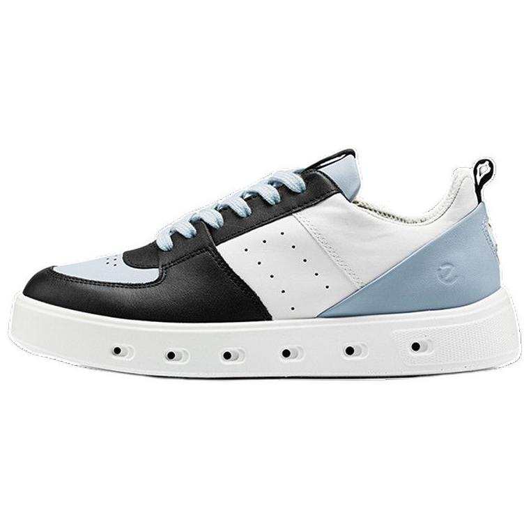 Ecco Cow Leather Low top Skateboard Shoes Women's Black