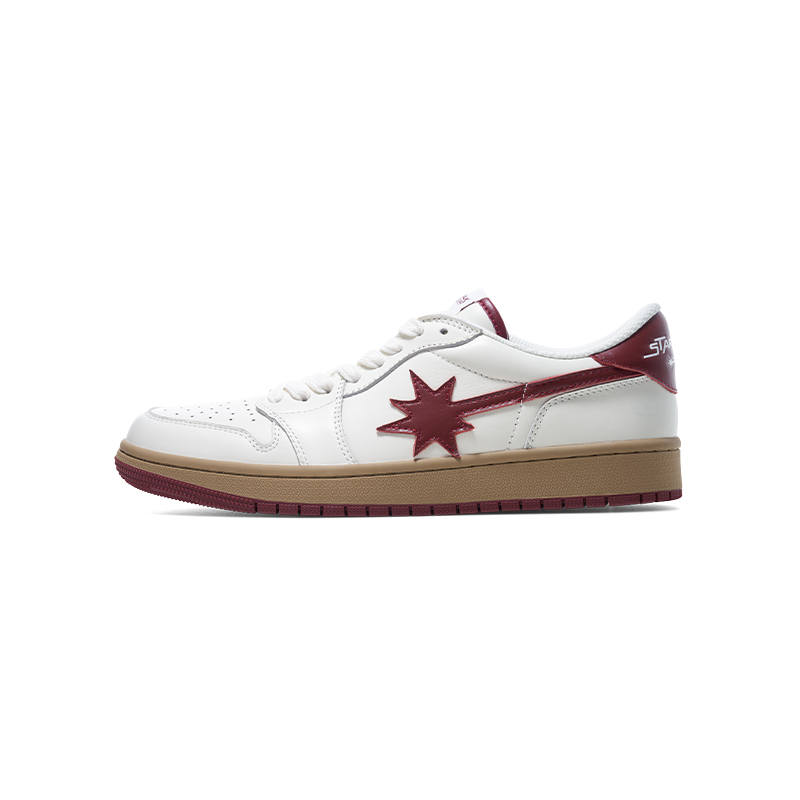 Starwalk Soldier Cow Leather Low top Skateboard Shoes Unisex White