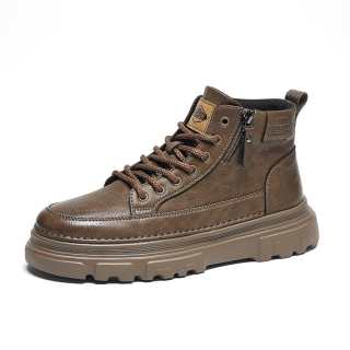 AIBAOLUO Short Combat Boots Men's