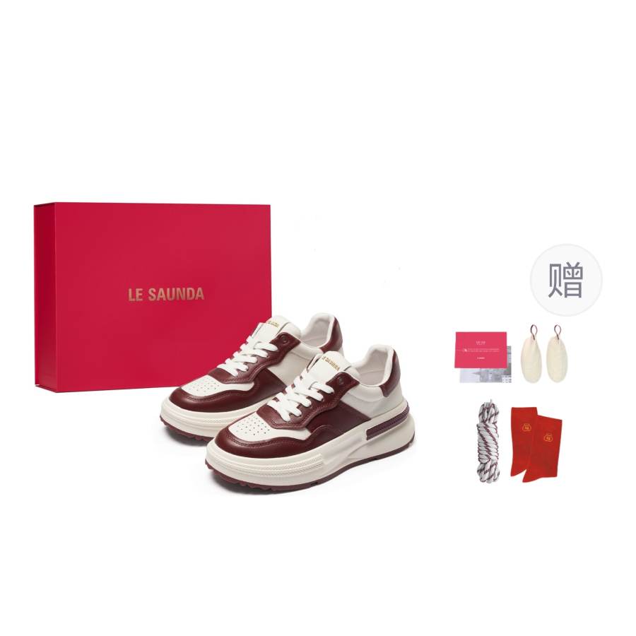 Le Saunda Lightweight Height Increasing Lightweight Height Increasing Low top Skateboard Shoes Women's Red