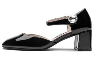 TOOMANYSHOES Moonlight Tango Chunky Heel Mary Jane Shoes 5.5cm Women's