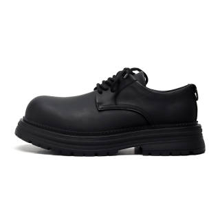 RANQI Microfiber Leather Casual Shoes Men's Black