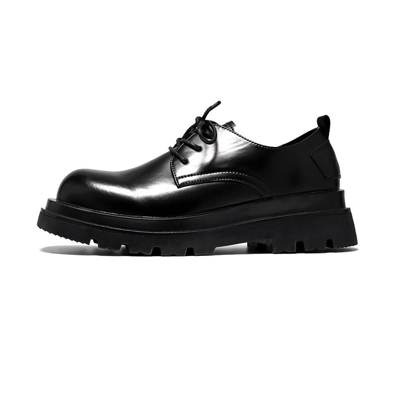 PINYI Microfiber Leather Casual Shoes Men's Black