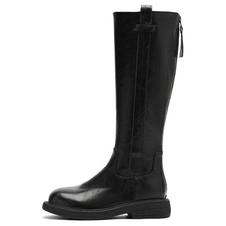 AGSDON Artificial Leather Fleece Lined Thermal Classic And Versatile Fashion Slimming British Style With Trench Coat