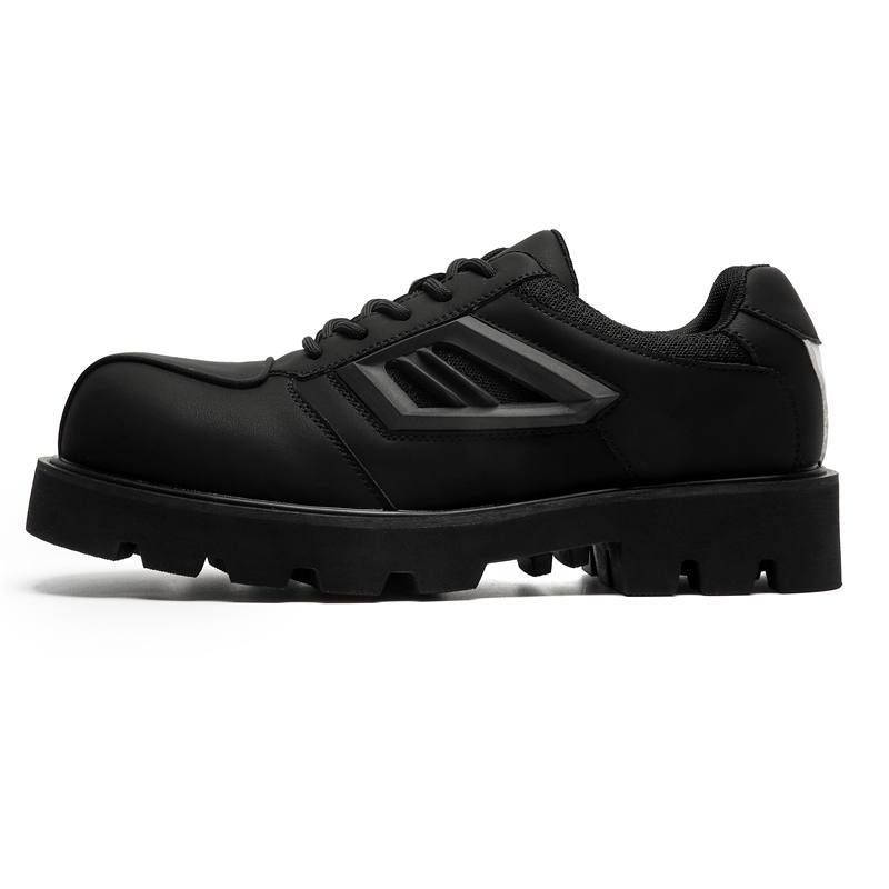 CHILANG CHILANG Microfiber Leather Casual Shoes Men's Black