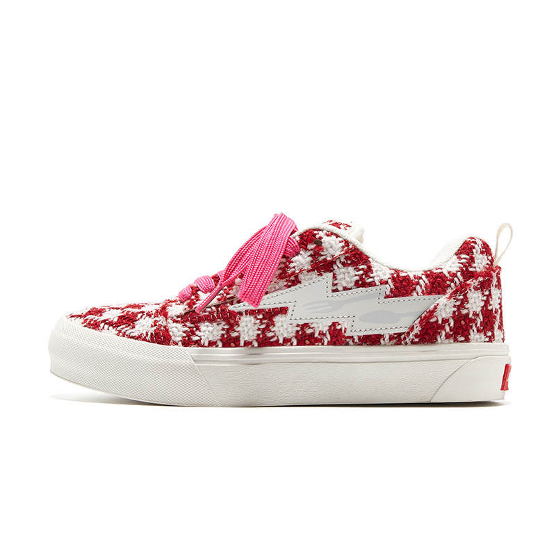 TINMUU Puffy Shoes Fabric Low top Skateboard Shoes Unisex