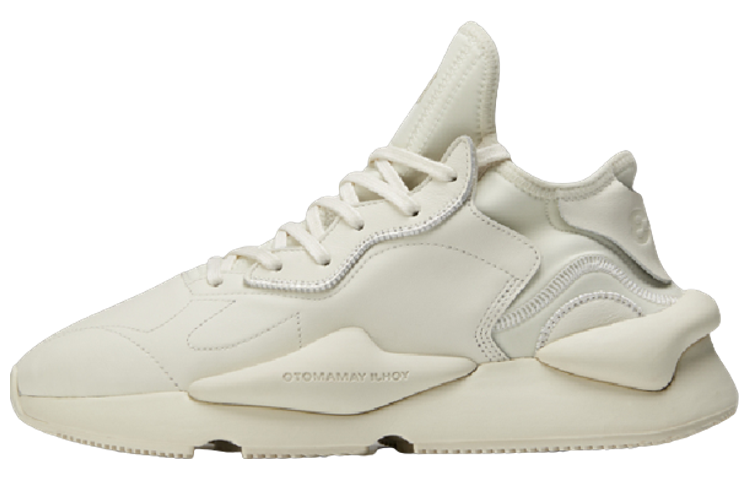 Y-3 Y 3 Kaiwa Leather Lace Up Low top Sports Casual Shoes Unisex White