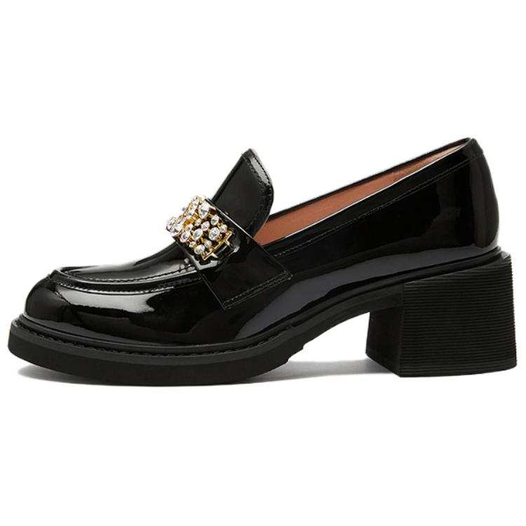 Le Saunda Cow Leather Loafers Women's Black