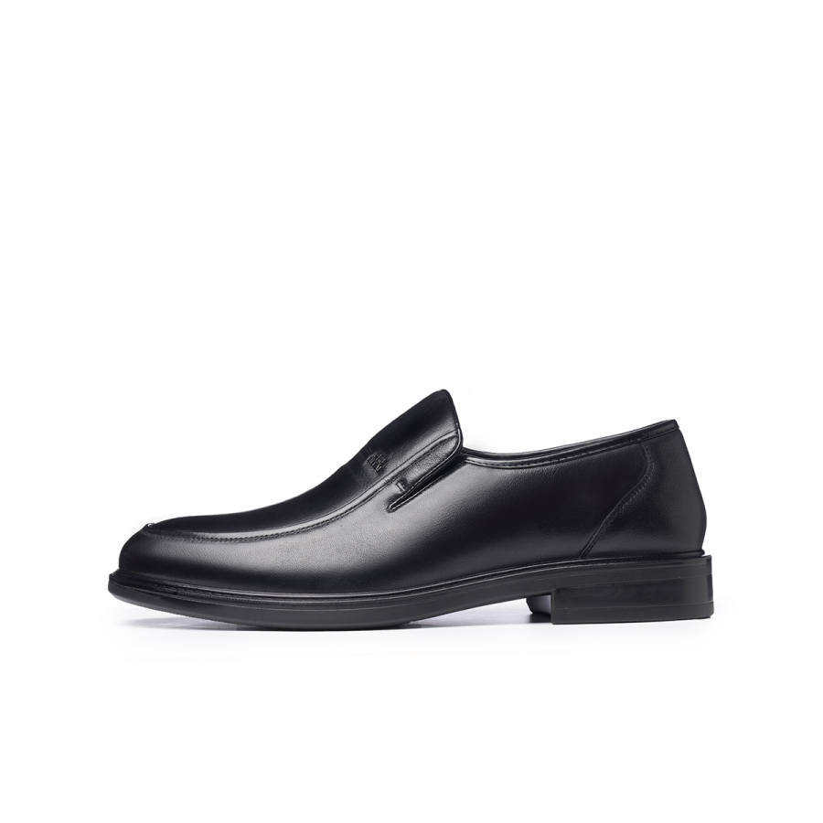 RITAI Casual Leather Shoes Men's Low Top Black