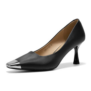 GUDIANFENGDU Pu Slim Heel High Heels 7.5cm Women's