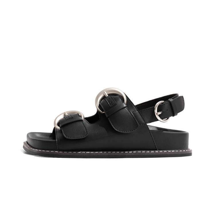 LAOMIAO Roman Sandals 2cm Women's Black