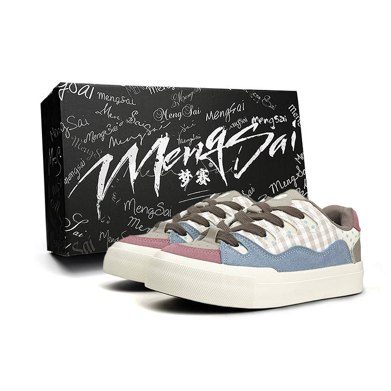 Mengsai Slip Resistant Abrasion Resistant Low top Skateboard Shoes Women's Cameo Brown