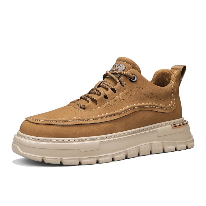 YEARCON Casual Shoes Men's High Top Gray Green, Agate Black, Brown Yellow
