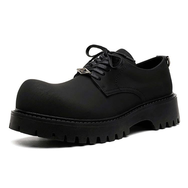 KAQIAODI Microfiber Leather Dress Shoes Men's Black