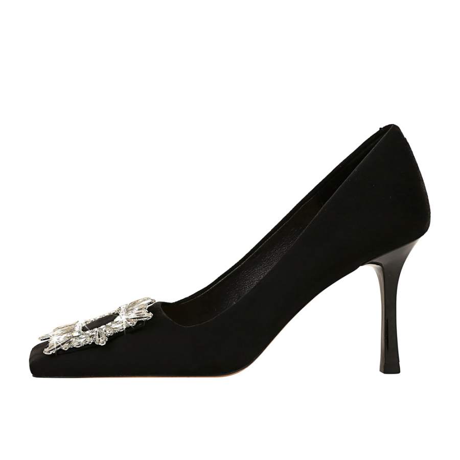 QITUMAUL Slim Heel High Heels 8.5cm Women's