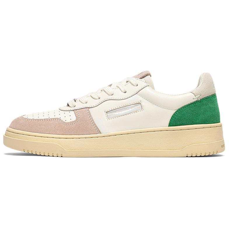East Pacific Trade Court Cow Leather Low top Skateboard Shoes Unisex White Pink