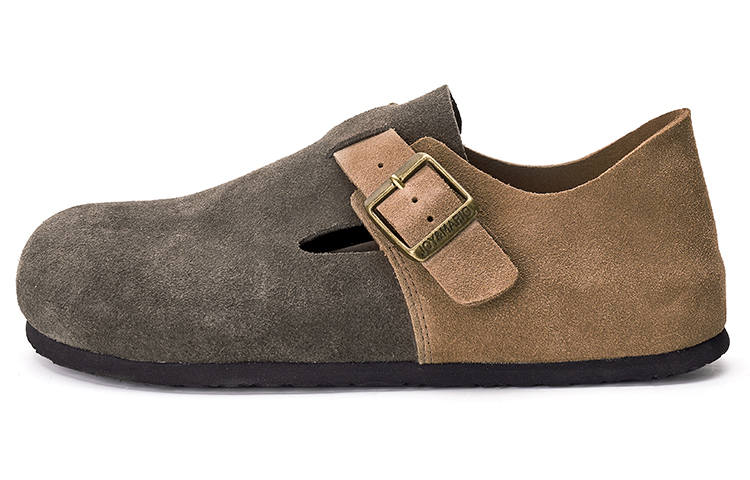 Joy&Mario Cow Split Leather Lightweight Casual Shoes Unisex