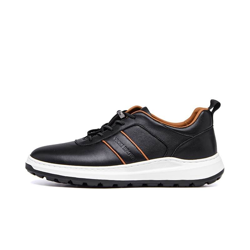 VICKI BROWN Cow Leather Minimalist Fashion Wear resistant And Lightweight Low top Casual Shoes Unisex