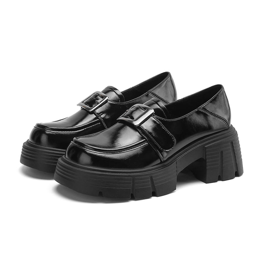 FOXER FOXER Chunky Heel High Heels Women's Black