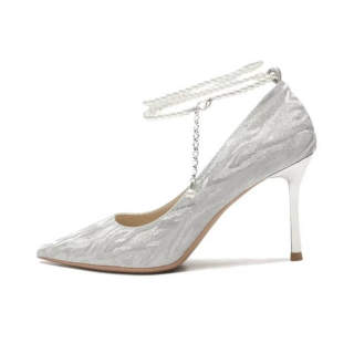 MXGM Slim Heel High Heels Women's Silver
