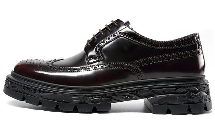 Satchi Cow Leather Casual Shoes Men's Burgundy