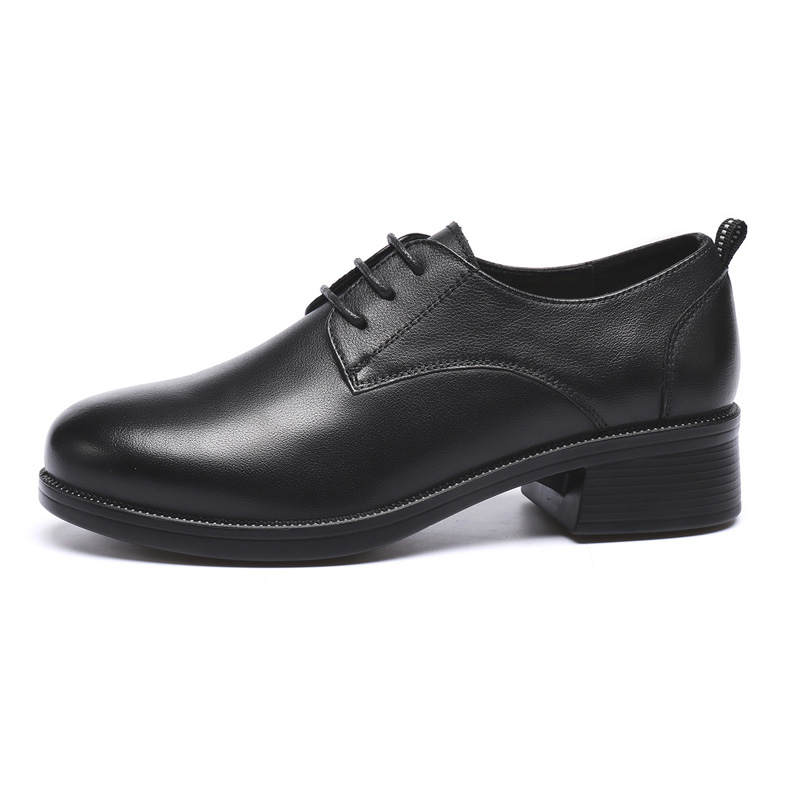 AOKANG Cow Leather Casual Shoes Women's Black