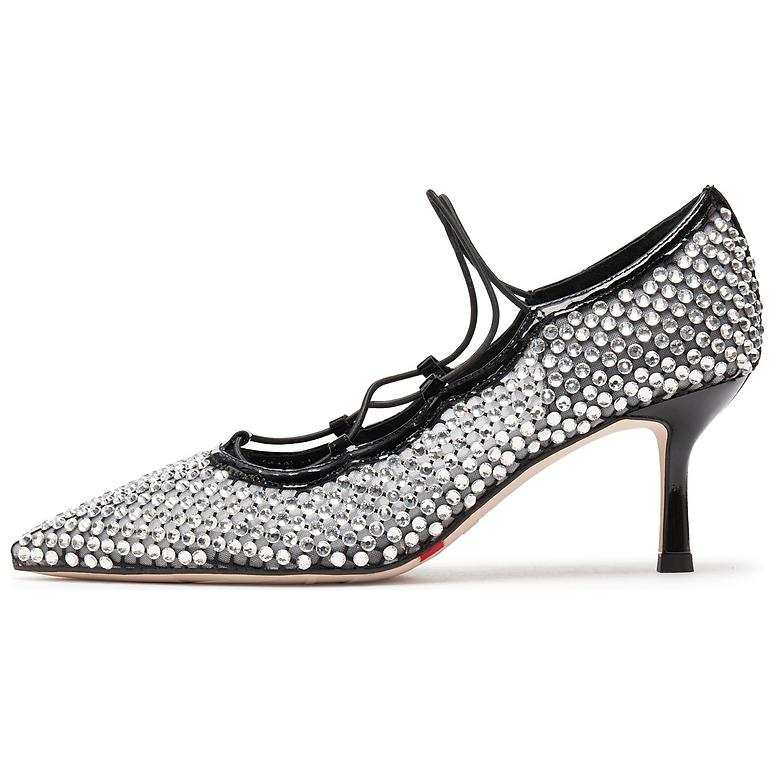 Staccato Dreamcatcher Fairy Shoes Fabric Slim Heel High Heels 6.5cm Women's