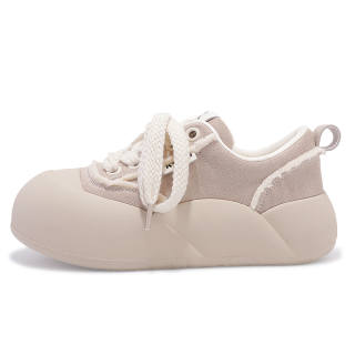 ZHANGXIAOJIE Skateboard Shoes Women's Beige