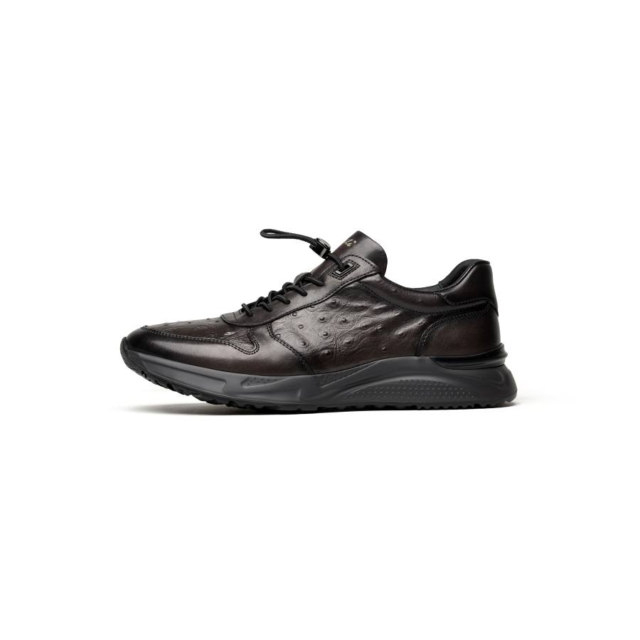LAILE Casual Shoes Men's Low Top Black/Gray/Brown