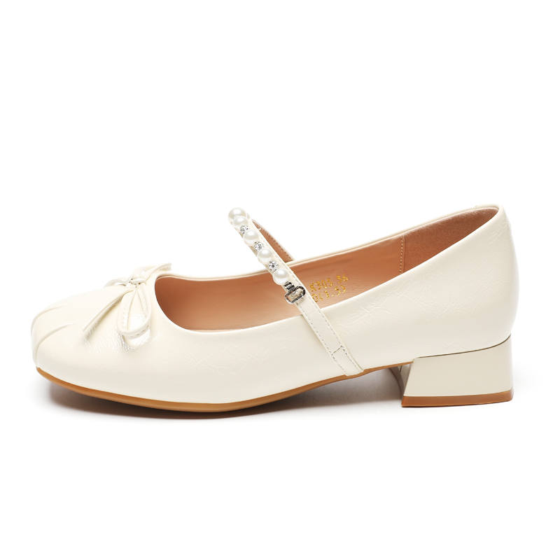 ZHR Chunky Heel Mary Jane Shoes Women's