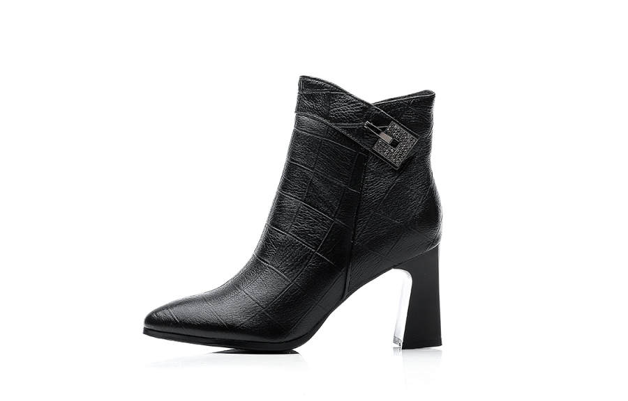 VEDULLAR Ankle Boots Women's Black/Burgundy/Beige
