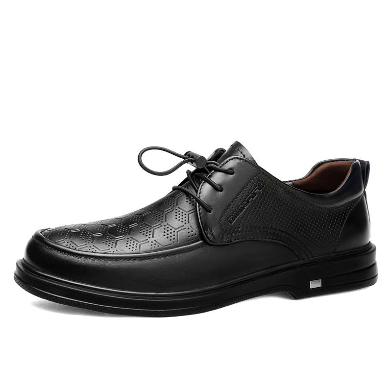 DILIKAN Cow Leather Casual Shoes Men's Black