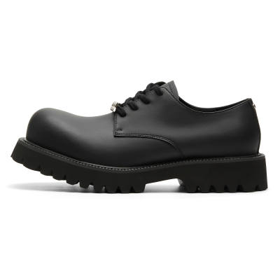 XINYINSU Top Grain Cow Leather Casual Shoes Men's Black