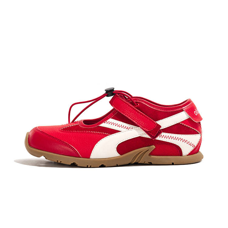 LAOMIAO Cow Leather Abrasion Resistant Abrasion Resistant Low top Casual Shoes Women's Red