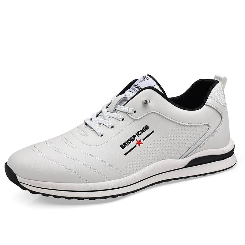 EGCHI Casual Shoes Men's Mid Top Black/White