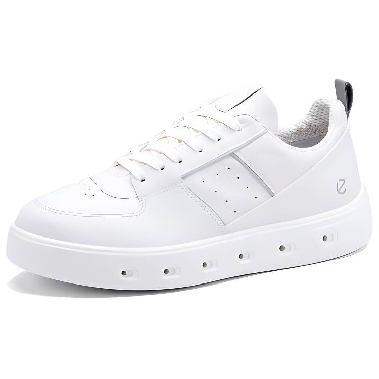 Ecco Street 720 Series Cow Leather Low top Skateboard Shoes Women's White
