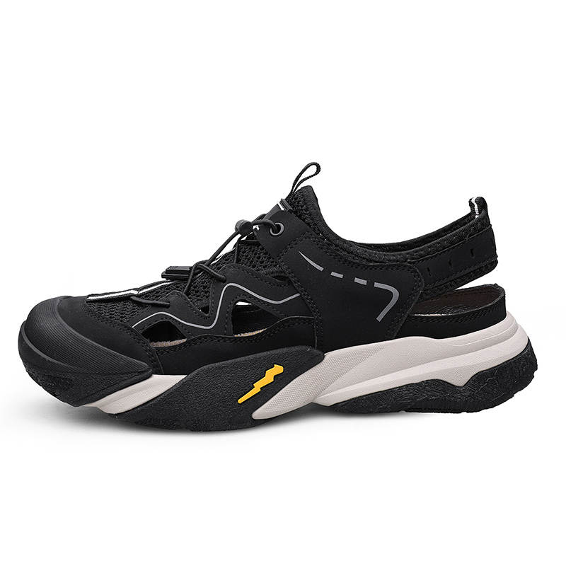 YINGLUNQISHI Top Grain Cow Leather Casual Shoes Men's Black