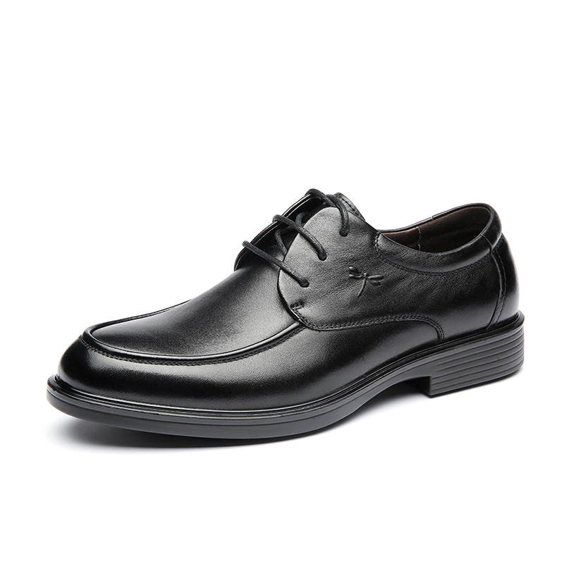 RED DRAGONFLY Cow Leather Dress Shoes Men's Black