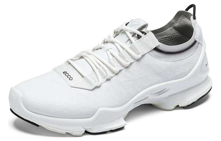 Ecco Leather Slip Resistant Breathable Low top Sports Casual Shoes Men's White