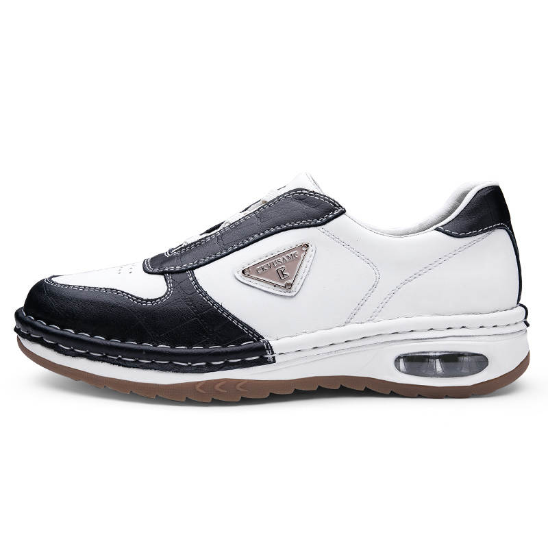 CKVUSAMG Top Grain Cow Leather Low top Casual Shoes Men's